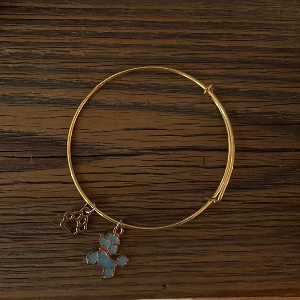 Poodle charm bracelet